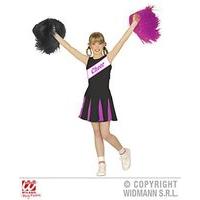 Widmann 02444 - cheerleader Costume - dress, Black