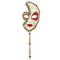 Widmann 1654 - marquise De Sade Mask With Stick, Assorted Colours, One Size