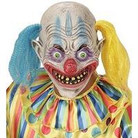 Widmann 00403 - psycho Clown Mask With Hair, Bi-colour, One Size