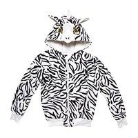 Widmann 07026 adult Costume Zebra - hoodie - white