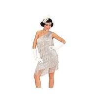 widmann 73561adult costume with dress collar headpiece and feather sil ...