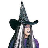 witch printed halloween witch hats caps headwear for fancy dress costu ...