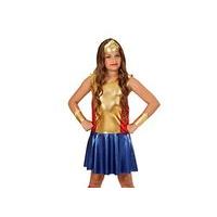 Widmann 01136 super Hero Girl Children\'s Costume - dress, Sleeves And