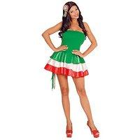 Widmann 76011 dress Miss Italy, Green/white/red, Small