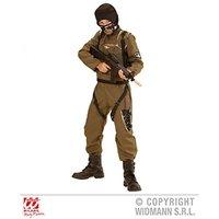 Widmann 49448 - parachute Special Forces Costume - jumpsuit, Hood Vest - green