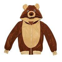 Widmann 07022 adult Bear Costume Hoodie - brown, Small/medium