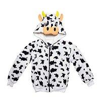 Widmann 07012 adult Costume Cow - hoodie - white