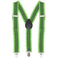 Widmann 00605 neon Coloured Trouser Braces Suspenders With Frill And Other Toys