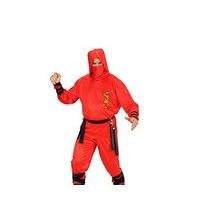widmann 01331adults dragon ninja costume hooded top trousers belt face