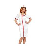 Widmann 00042 - adult Nurse Costume Dress And Bonnet, White