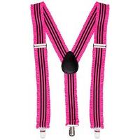 Widmann 00599 neon Coloured Trouser Braces Suspenders With Frill And Other Toys