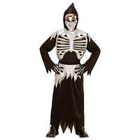 widmann skeleton child costume robe mask front basket and sash