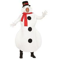 Widmann 02877 adults Fancy Dress Snowman Costume And Nose