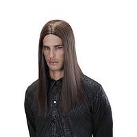 Widmann N9203 men\'s Wig Drea 10-2 viktor Long Smooth With Centre Parting, Brown