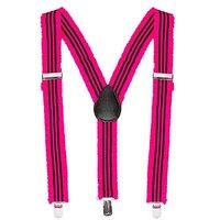 Widmann 00600 neon Coloured Trouser Braces Suspenders With Ruffles