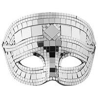 Widmann 1622 - unisex Ball Strobe Mask, Grey, One Size
