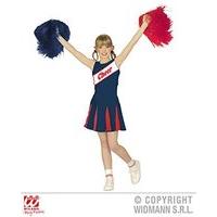 widmann 03074 cheerleader costume dress blue size 104