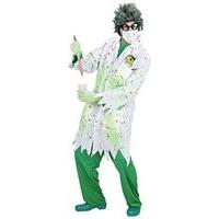 widmann 98932adult costume dr toxic jacket with mask and latex gloves