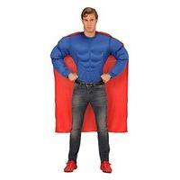 Widmann 00623 Widmann 00623 Shirt Super Muscles L Superman Cape