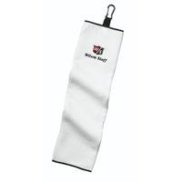 wilson staff tri fold towel white
