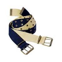 williams brown pack of 2 canvas belts