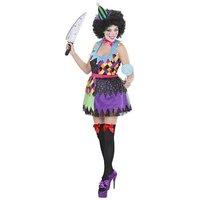 widmann 02323 adult horror clown costume dress with bow tie and mini h ...