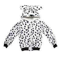 Widmann 07002 - adult Dalmatian Costume Hoodie - white - s/m