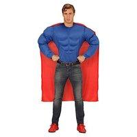 Widmann 00621 Widmann 00621 Shirt Super Muscles S Superman Cape