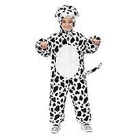 Widmann 9763 n Dalmatian Costume - jumpsuit With Mask, 134 cm