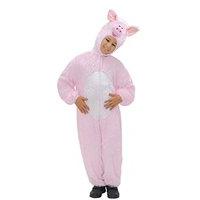 Widmann 9785j Pig Costume - jumpsuit With Mask, 134 cm