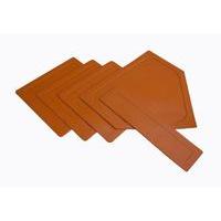 Wilks Softball Rubber Base Mat Set - Brown, Brown