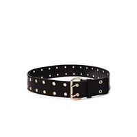 wide faux leather belt