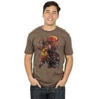 witcher the monster slayer brown t shirt size s