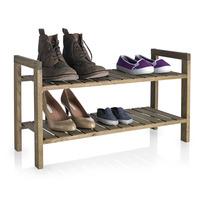 wilko wooden shoe rack 2 tier