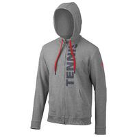 Wilson Full Zip Mens Hoodie - Grey/Red, L