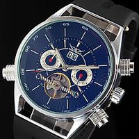 WINNER Men\'s Auto-Mechanical Skeleton Silicone Strap Luxury Watch Cool Watch Unique Watch Fashion Watch