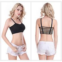 Wireless Sports Bra Yoga Spaghetti Strap Padded Multi-Strap Back (6 Straps)