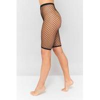 Wide Net Fishnet Shorts, BLACK