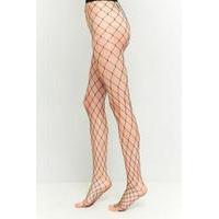 wide mesh fishnet tights black