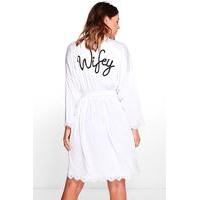 Wifey Bridal Robe - white