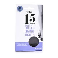 wilko tff tights bar bla 15d xl 3pk