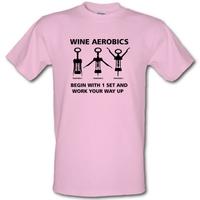 Wine Aerobics male t-shirt.