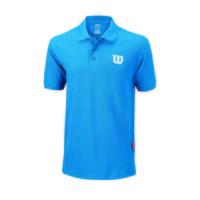 Wilson Core Cotton W Mens Polo Shirt - Blue/White, XL