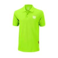 Wilson Core Cotton W Mens Polo Shirt - Green/White, L