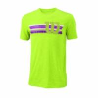 wilson stripe w tech mens t shirt green xxl