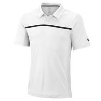 Wilson Team Mens Polo Shirt - White/Black, L