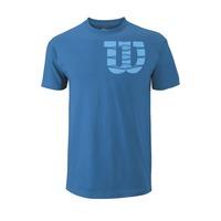 Wilson Shoulder W Cotton Mens T-Shirt - Blue, XXL