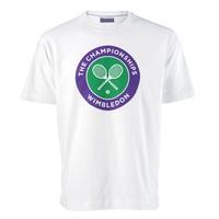 Wimbledon Crossed Rackets Print T-Shirt White