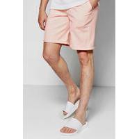 Wide Leg Chino Shorts - pink