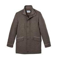 williams brown wool mix overcoat